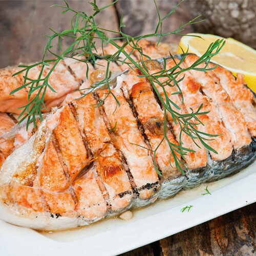 Filetes de salmón a la plancha